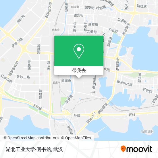 湖北工业大学-图书馆地图