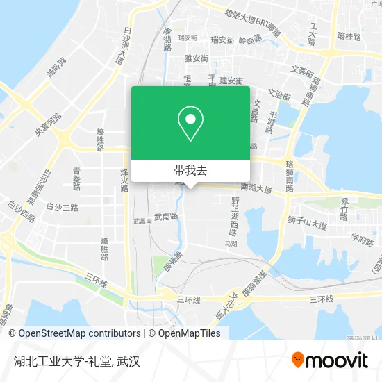 湖北工业大学-礼堂地图
