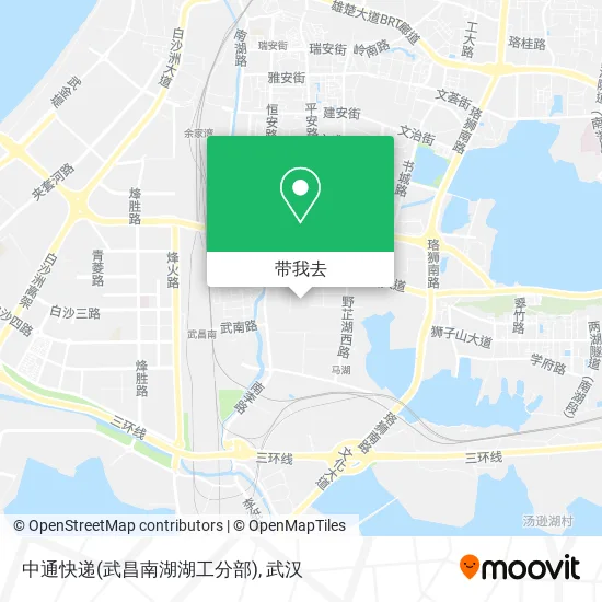 中通快递(武昌南湖湖工分部)地图