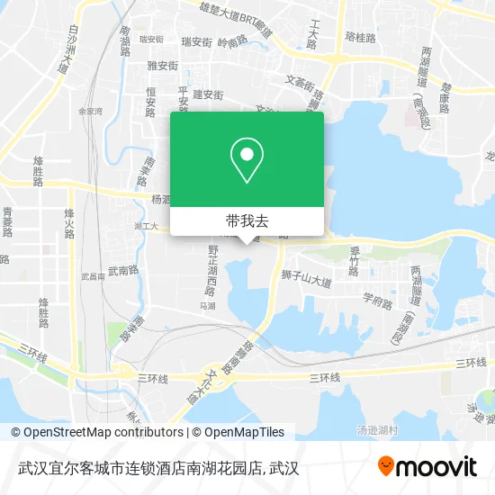武汉宜尔客城市连锁酒店南湖花园店地图