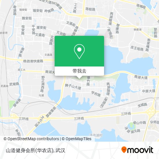 山道健身会所(华农店)地图