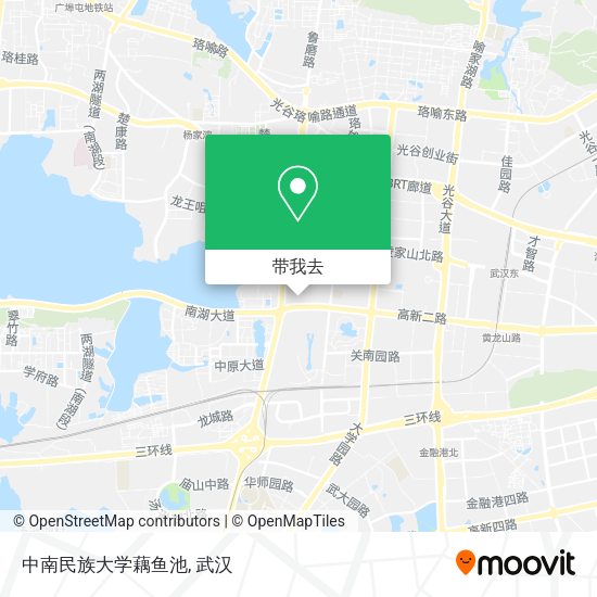 中南民族大学藕鱼池地图