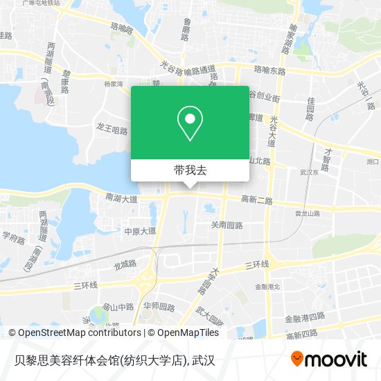 贝黎思美容纤体会馆(纺织大学店)地图