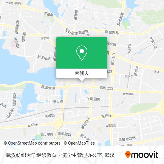 武汉纺织大学继续教育学院学生管理办公室地图
