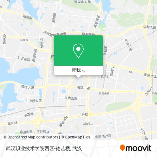 武汉职业技术学院西区-德艺楼地图