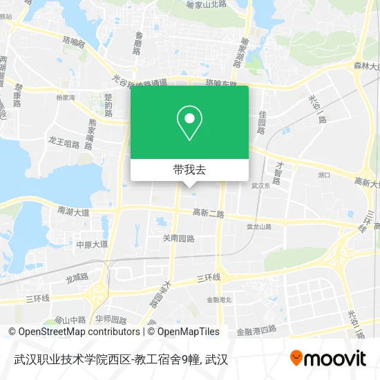 武汉职业技术学院西区-教工宿舍9幢地图