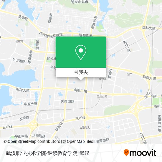 武汉职业技术学院-继续教育学院地图