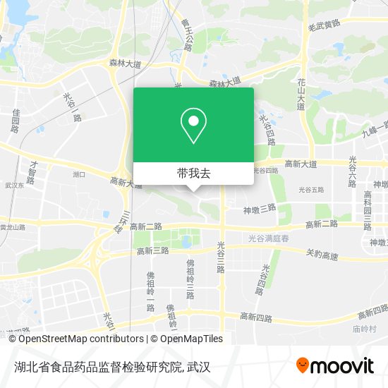 湖北省食品药品监督检验研究院地图