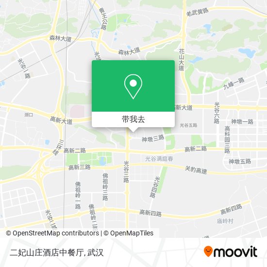 二妃山庄酒店中餐厅地图