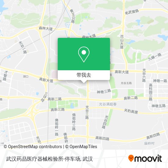 武汉药品医疗器械检验所-停车场地图
