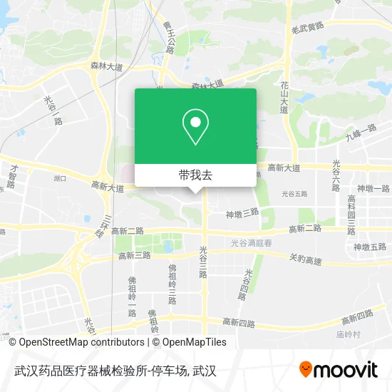 武汉药品医疗器械检验所-停车场地图