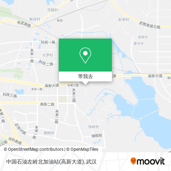 中国石油左岭北加油站(高新大道)地图