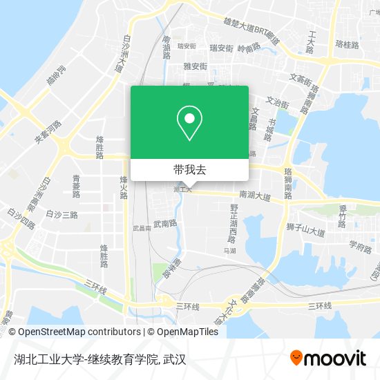 湖北工业大学-继续教育学院地图