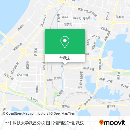 华中科技大学武昌分校-图书馆南区分馆地图