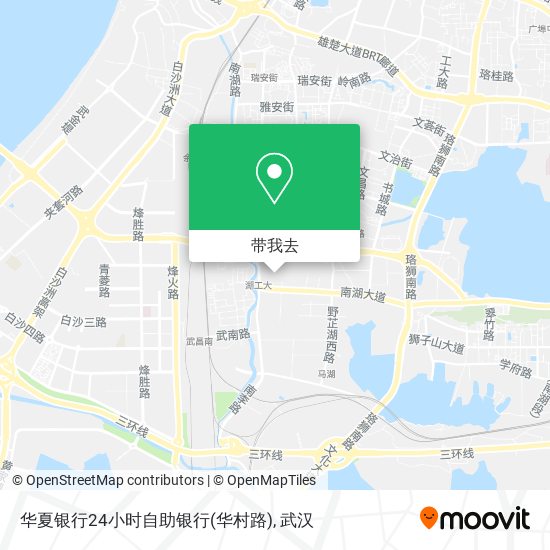 华夏银行24小时自助银行(华村路)地图