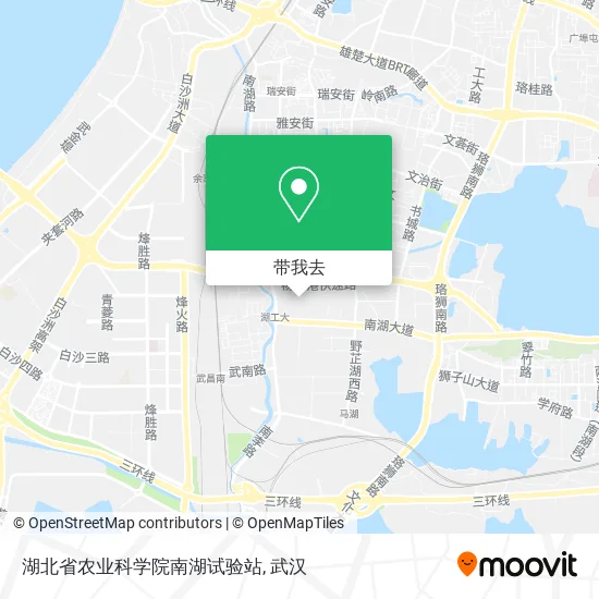 湖北省农业科学院南湖试验站地图