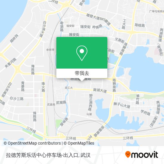 拉德芳斯乐活中心停车场-出入口地图