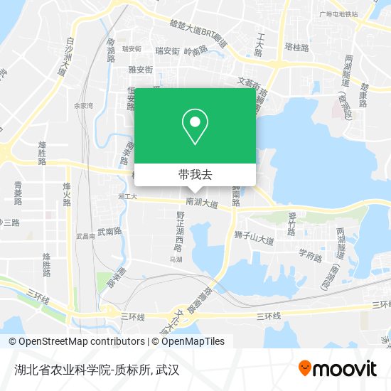 湖北省农业科学院-质标所地图