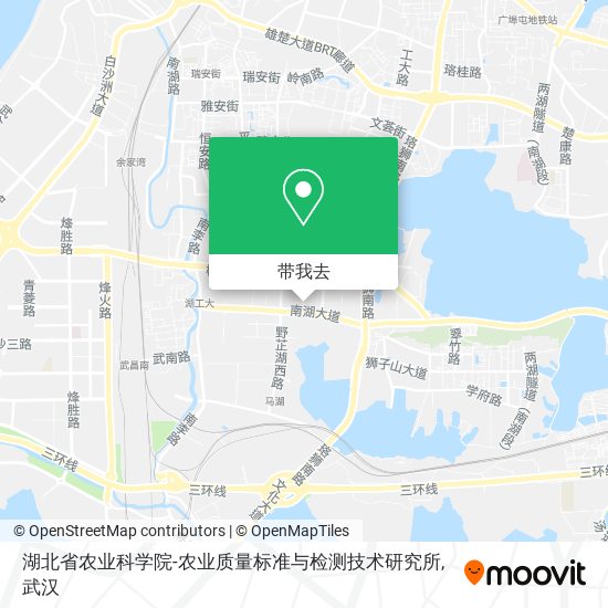 湖北省农业科学院-农业质量标准与检测技术研究所地图