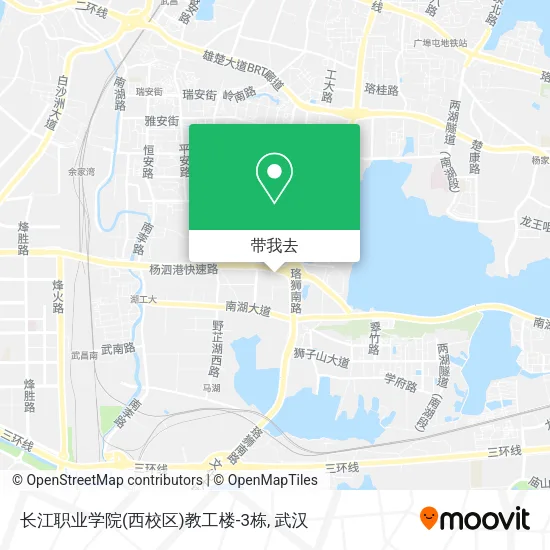 长江职业学院(西校区)教工楼-3栋地图