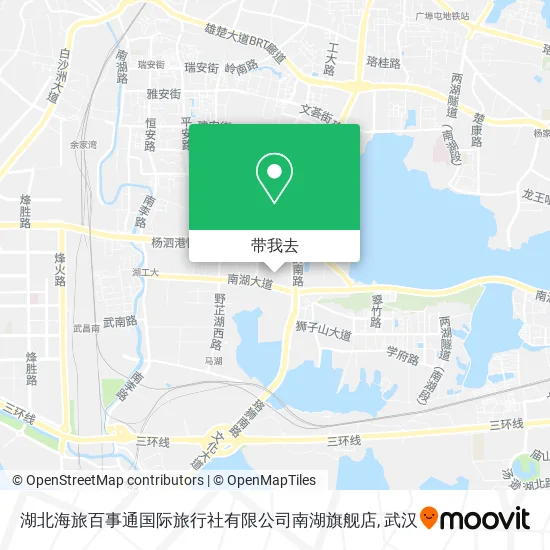 湖北海旅百事通国际旅行社有限公司南湖旗舰店地图