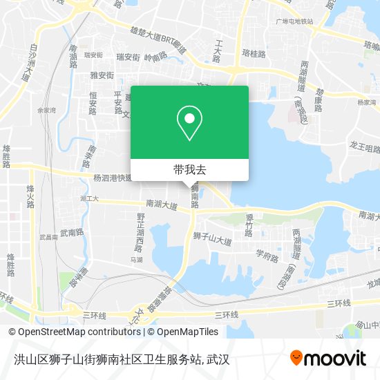 洪山区狮子山街狮南社区卫生服务站地图