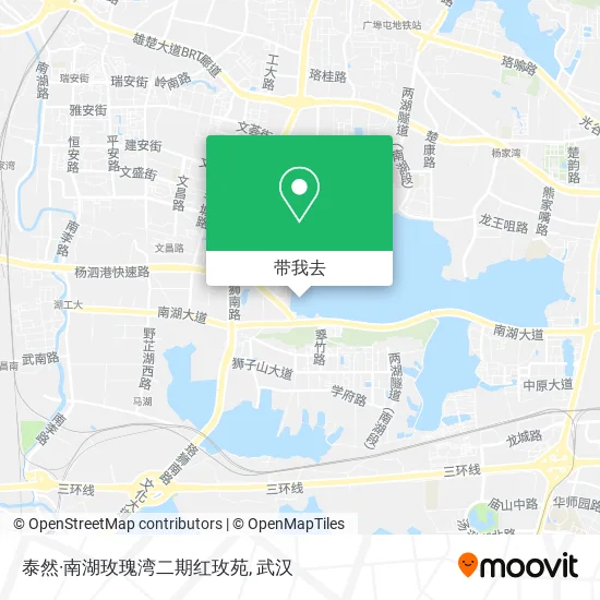 泰然·南湖玫瑰湾二期红玫苑地图