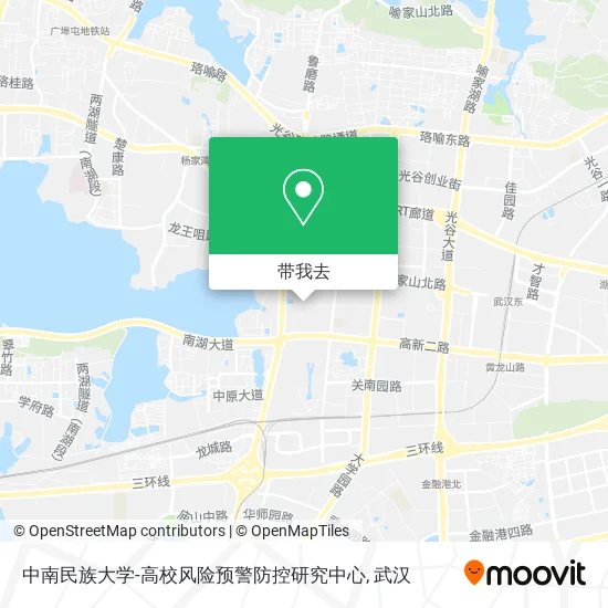 中南民族大学-高校风险预警防控研究中心地图