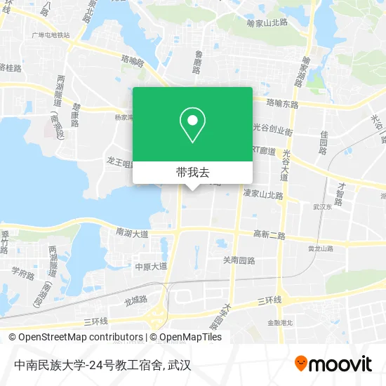 中南民族大学-24号教工宿舍地图