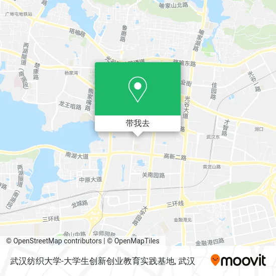 武汉纺织大学-大学生创新创业教育实践基地地图