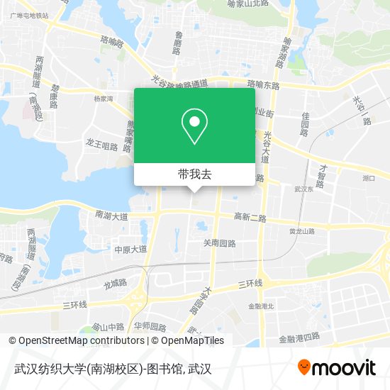 武汉纺织大学(南湖校区)-图书馆地图