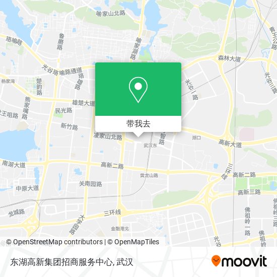 东湖高新集团招商服务中心地图