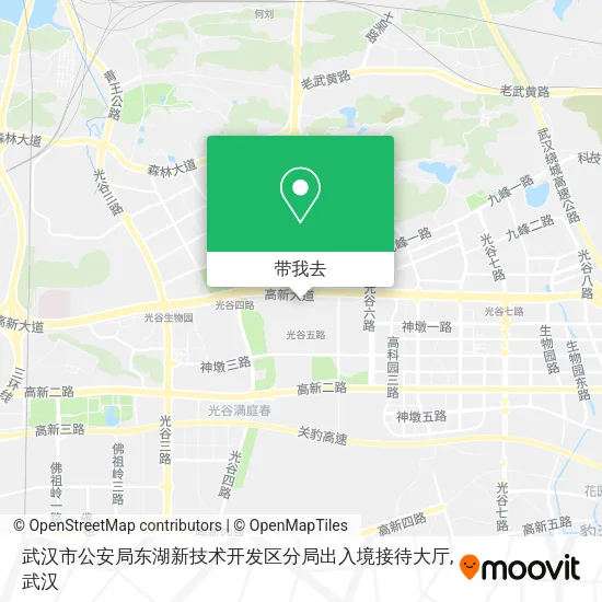 武汉市公安局东湖新技术开发区分局出入境接待大厅地图