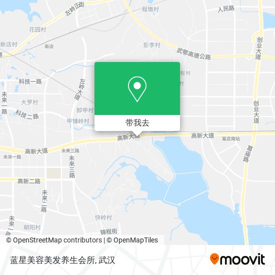 蓝星美容美发养生会所地图