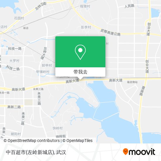 中百超市(左岭新城店)地图