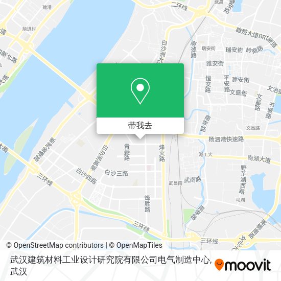 武汉建筑材料工业设计研究院有限公司电气制造中心地图