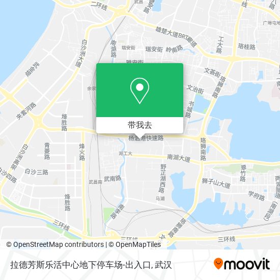 拉德芳斯乐活中心地下停车场-出入口地图