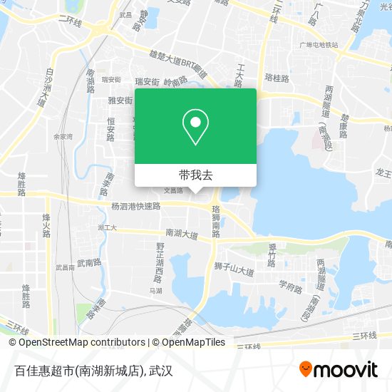 百佳惠超市(南湖新城店)地图