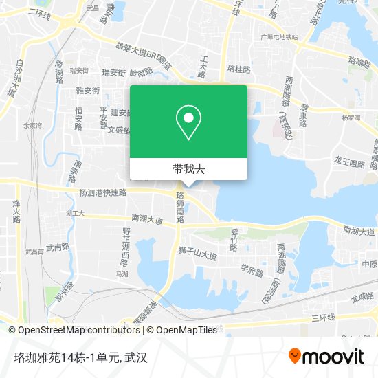 珞珈雅苑14栋-1单元地图