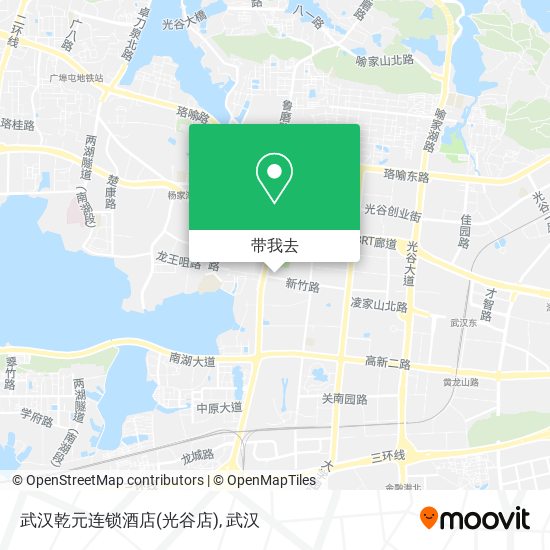 武汉乾元连锁酒店(光谷店)地图