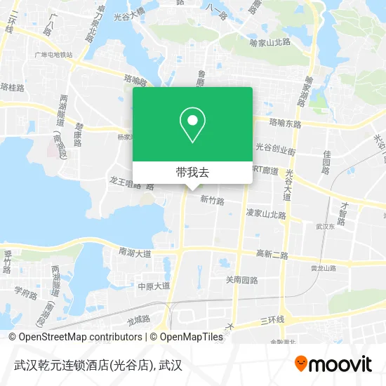 武汉乾元连锁酒店(光谷店)地图