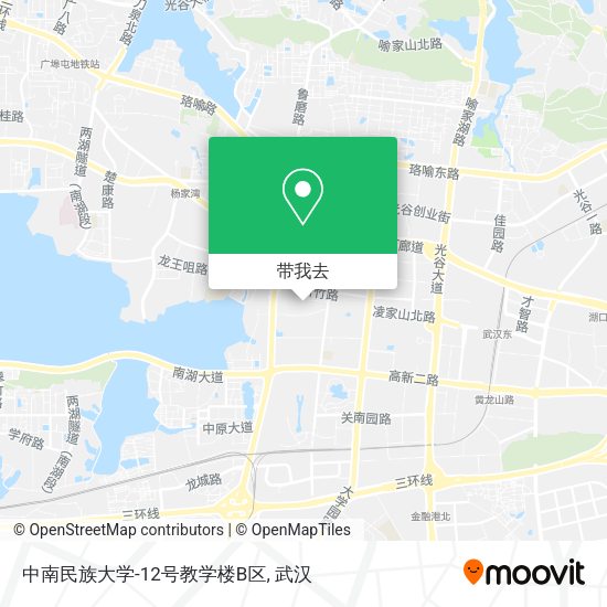 中南民族大学-12号教学楼B区地图