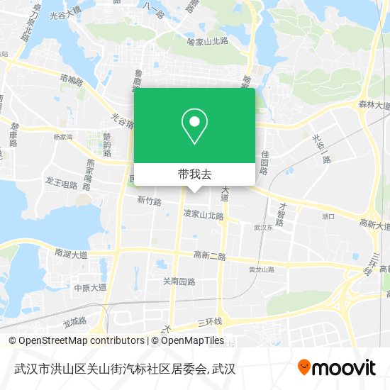 武汉市洪山区关山街汽标社区居委会地图