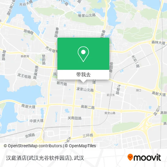 汉庭酒店(武汉光谷软件园店)地图