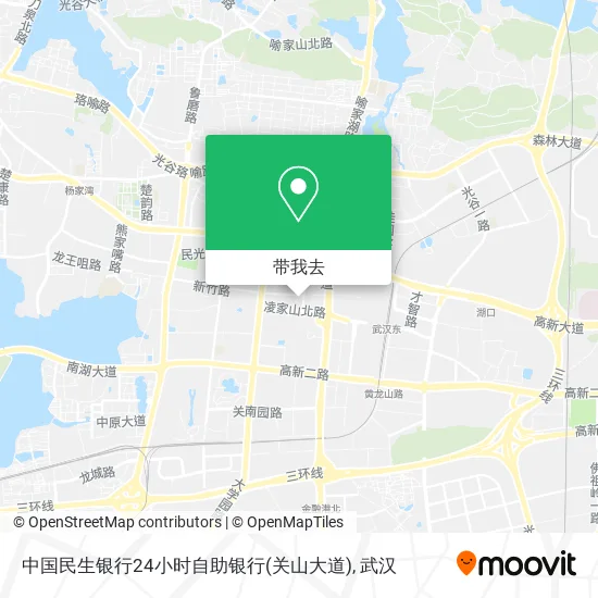 中国民生银行24小时自助银行(关山大道)地图