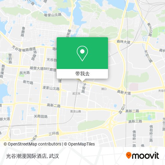 光谷潮漫国际酒店地图