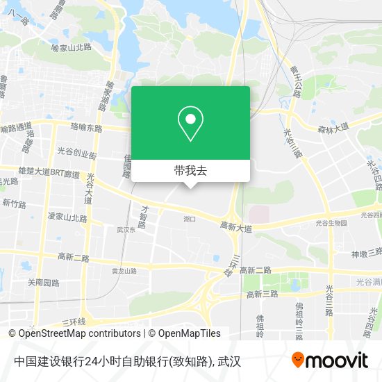 中国建设银行24小时自助银行(致知路)地图