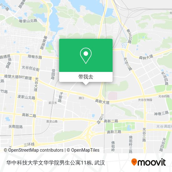 华中科技大学文华学院男生公寓11栋地图