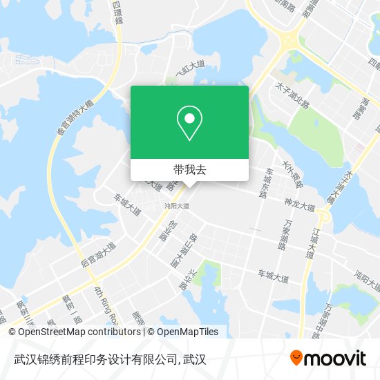 武汉锦绣前程印务设计有限公司地图