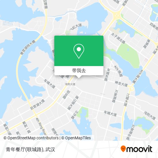 青年餐厅(联城路)地图